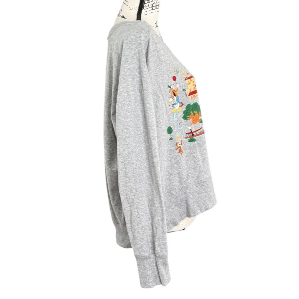 Disney World Long-Sleeve Top Lightweight Sweatshirt Minnie Mouse Women Size L - Picture 2 of 8
